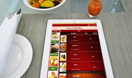 menu selection using tab